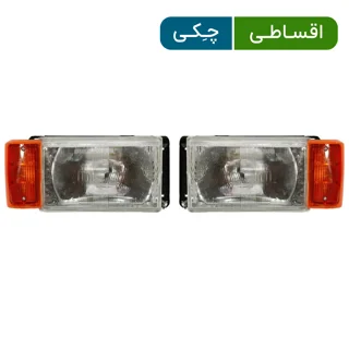 چراغ جلو پیکان قدیم با لنز شیشه مدرن - فابریک (جفت چپ و راست)